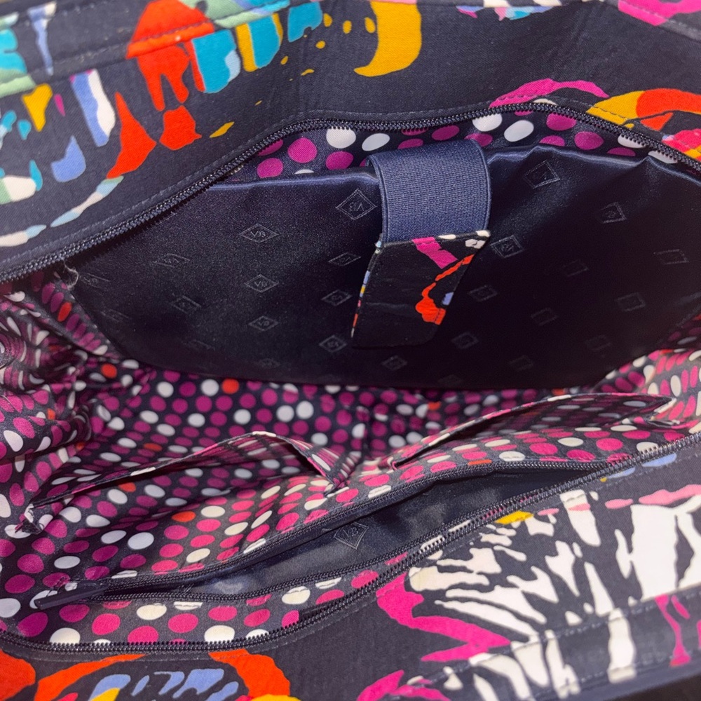 VERA BRADLEY Iconic Get Carried Away Butterfly Flutter Print Tote Bag - Picture 5 of 7